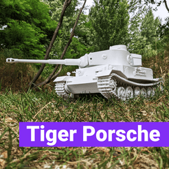 Tiger Porsche Fichier 3D Panzerkampfwagen VI "Tiger P" (en anglais)・Plan imprimable en 3D à télécharger