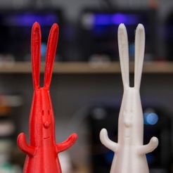 FARGO_RABBIT.jpg Free STL file 3Dom USA Rabbit・Object to download and to 3D print