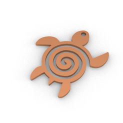 ol1.jpg Fichier STL PENDENTIF / BOUCLES D'OREILLES TORTUE AVEC FLEUR・Plan pour impression 3D à télécharger