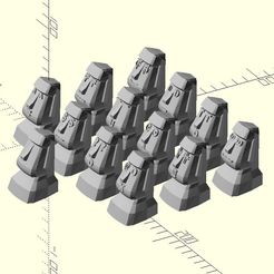 Free STL file The rock moai 🪨・Template to download and 3D print・Cults