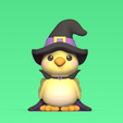 Cod227-Witch-Bird-1.png 3D file Witch Bird・3D printer design to download