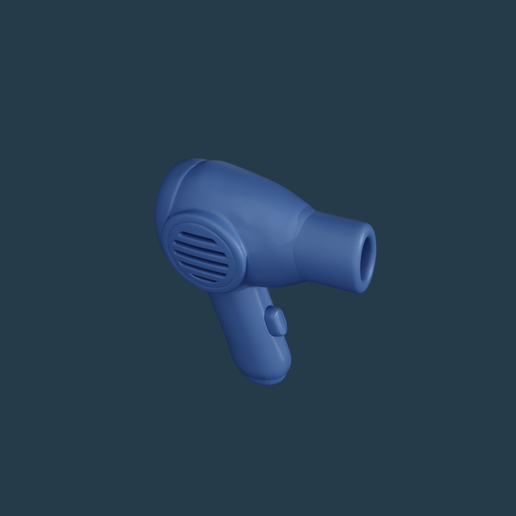 Hair dryer compatible with Playmobil [STL]