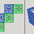 Cube_Mini_Design.png Fichier STL gratuit Slide Fidget - Courbe de Hilbert・Modèle pour impression 3D à télécharger