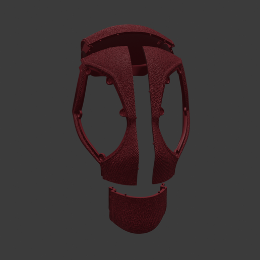 10.png Deadpool Mask with Detailed Texture and Magnets Slots / Deadpool - Mascara con Textura e Magnes