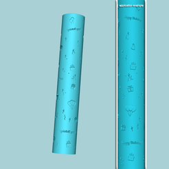 g.png STL-Datei Textur-Rolle 46 Happy Birthday - Fondant Dekoration Maker・3D-Druck-Idee zum Herunterladen