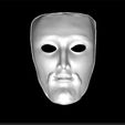 greek_mask_3.jpg Greek Mask Model STL - Ancient Theatre Print - Historical Replica Design - Drama Prop Files - Classical Art Piece