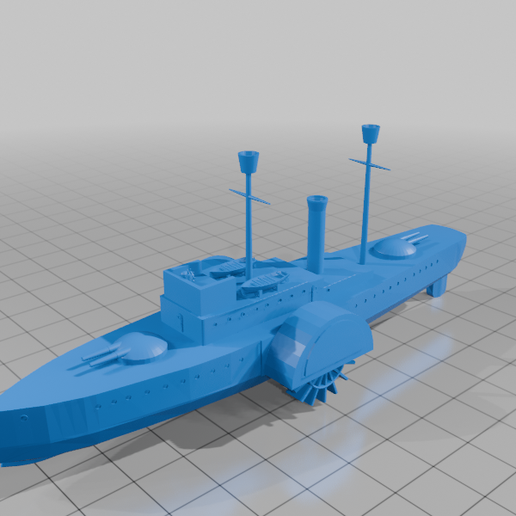 Steam Gunboat 3D model