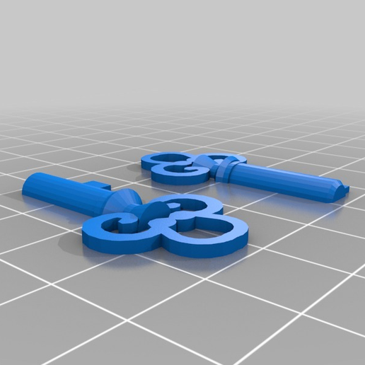 💝 Lockable Present Ornament- Key (cut for flat printing)・Free STL File ...