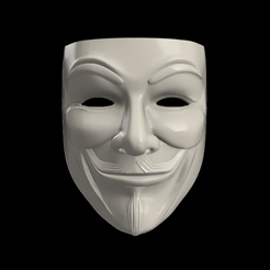 Anonymous.png Archivo STL Máscara Anonymous / V de Vendetta・Objeto para impresora 3D para descargar, jota_3dprinting