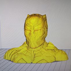 PXL_20220309_145516535.jpg STL-Datei Bust Black Panther・3D-druckbares Design zum Herunterladen