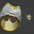 15.png Crown of Insight -- Keychain -- Genshin Impact Ornament -- 3D Print Ready