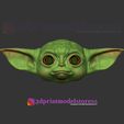 Yoda_Baby_Helmet_3D_Print_01.jpg Mandalorian Baby Yoda Helmet Costume Cosplay Star Wars
