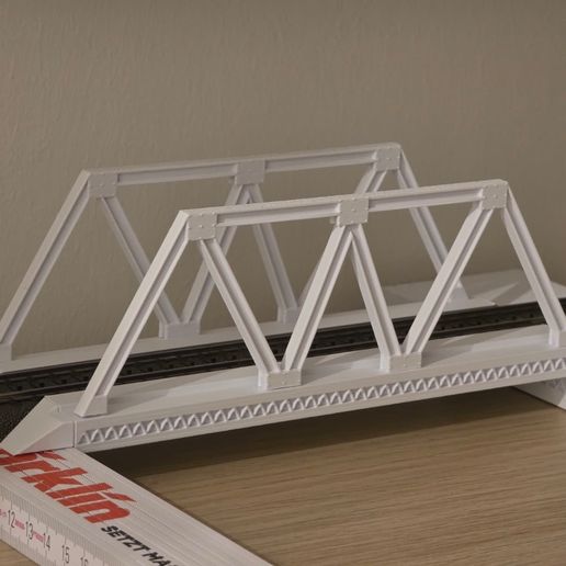 Modular Truss Bridge – HO Scale (1:87) – 3D Printable