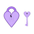 padlock heart.obj Padlock Heart - Cartoon