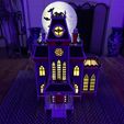 0132b34f20d9ce18debd6c9c4a7959f95a9bd10d2e.jpg Archivo 3D Halloween Haunted House Lamp w 3d Moon-NO SUPPORT or PAINTING NEED・Diseño de impresión en 3D para descargar, fulv