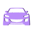 RX8FL_key_50mm.stl Mazda RX-8 facelift front silhouette key