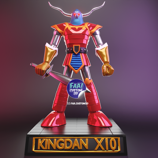🤖 Kingdan X10 (Mazinger Z)・ 3D File for 3D printing・Cults