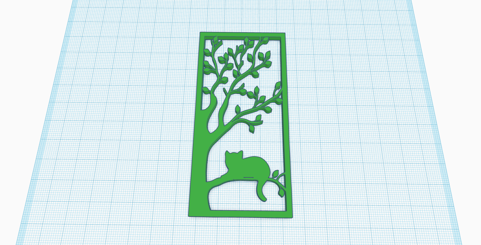 Magnificent-Lahdi.png Fichier STL Cadre de la silhouette d'un chat dans un arbre・Objet imprimable en 3D à télécharger, Allexxe
