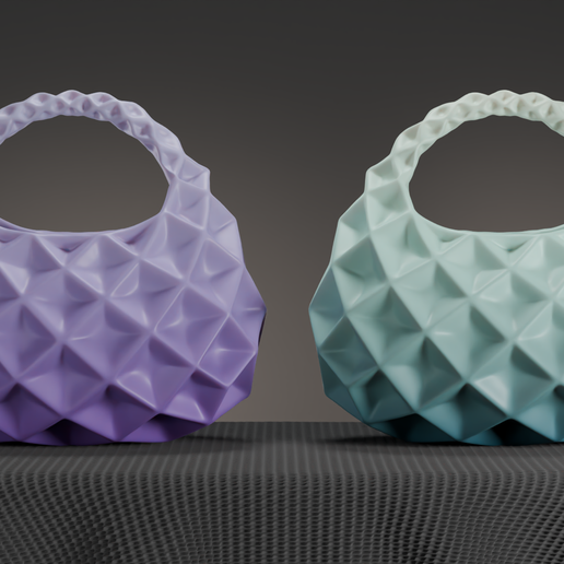 👜 Geometric Handbag 3D Model | Printable STL Bag | Modern Designer ...