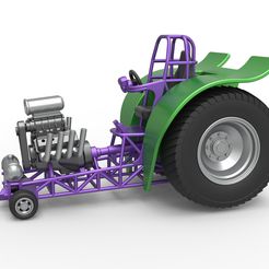 1.jpg 3D file Diecast fun short Super modified Pulling tractor Scale 1:25・3D print design to download, CosplayItemsRock