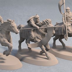 Empire-of-Jagrad-Cavalry-Units-with-Spear-Fantasy-Miniature.jpg Télécharger fichier Cavalerie légère de l'Empire de Jagrad avec lances (3 figurines uniques) - Figurine à imprimer en 3D - fichier STL • Plan imprimable en 3D, LegendBuilds