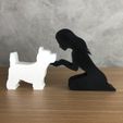 WhatsApp-Image-2023-02-07-at-14.35.06.jpeg Girl and her West Terrier(straight hair) for 3D printer or laser cut