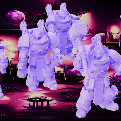 Marine-Render.png Free STL file Ranged Intercession Marines・Template to download and 3D print