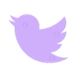 Twitter Logo Bird.stl Social Media Fridge Magnets