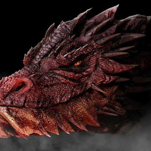 SMAUG HEAD LORD OF THE RINGS