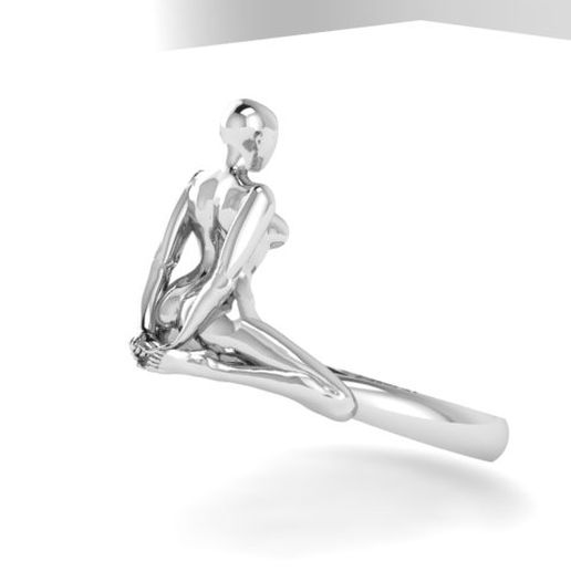 Download Stl File Ring Girl Naked Sculpture • 3d Printing Template ・ Cults