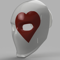 Wild Card Heart Mask.png Файл STL Wild Card Masks Fortnite・Дизайн 3D принтера для загрузки