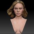 BrieLarson_0013_Layer 10.jpg Brie Larson as Captain Marvel Carol Danvers bust