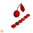 Image2.jpg 3D file 6 microSD cards in a cherry or 12 in 2 cherries・Model to download and 3D print