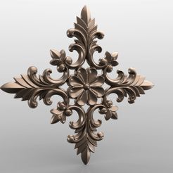 Rozetka_01.jpg Free STL file Vintage mouldings for old classic apartments cnc art router machine 3D printed・3D printing idea to download, STLmodelforfree