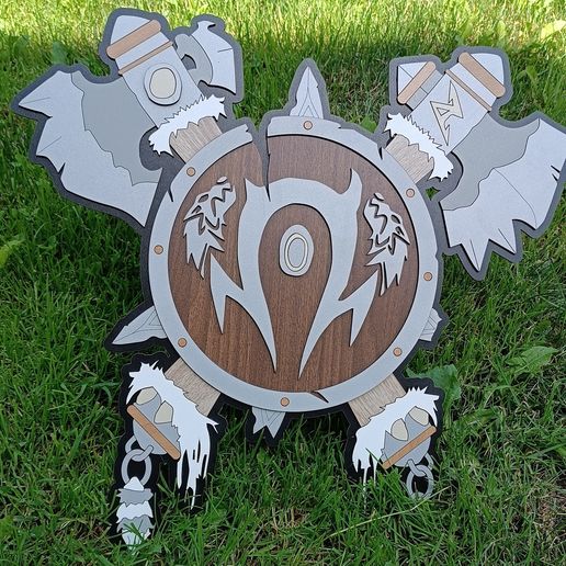 IMG_20230614_130055.jpg World of warcraft horde emblem, laser cut vector file - WOW