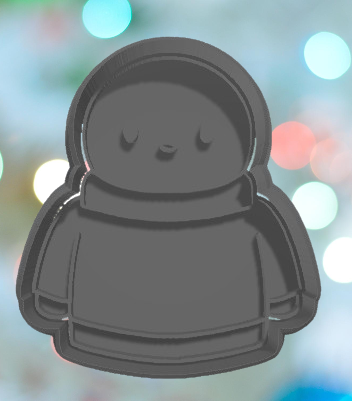 🎄 Christmas Ginger Bread Man In Sweater Cookie Cutter・ STL File