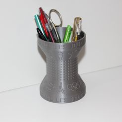IMG_1580.jpg STL file OLYMPIC PENCIL CUP FRANCE 2024・Model to download and 3D print
