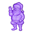 santaGs.stl santa claus 3D STL model for 3D printing and CNC router merry christmas