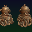 05.png Diving helmet with octopus