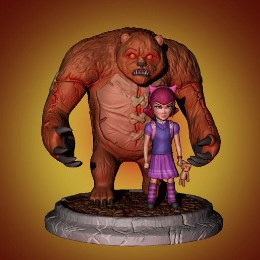 Annie&Tibbers LOL champions - 3D model önizlemesi
