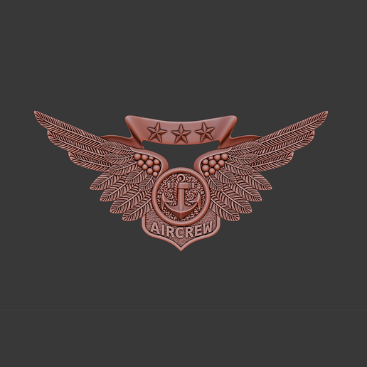 Marine Corps Combat Aircrew USMC 3d relief .stl file