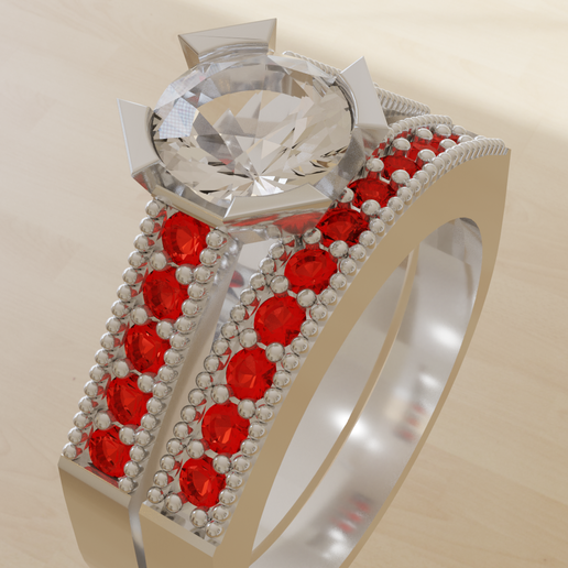 wedding rings 3D model