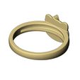 Hello-kitty-ring-size5to10-09.jpg Hello kitty band US sizes 5to10 3D print model