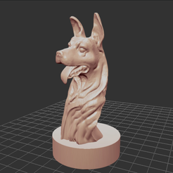 doggy.png STL-Datei DOG BUST kostenlos・Design für 3D-Drucker zum herunterladen, einnosetrof