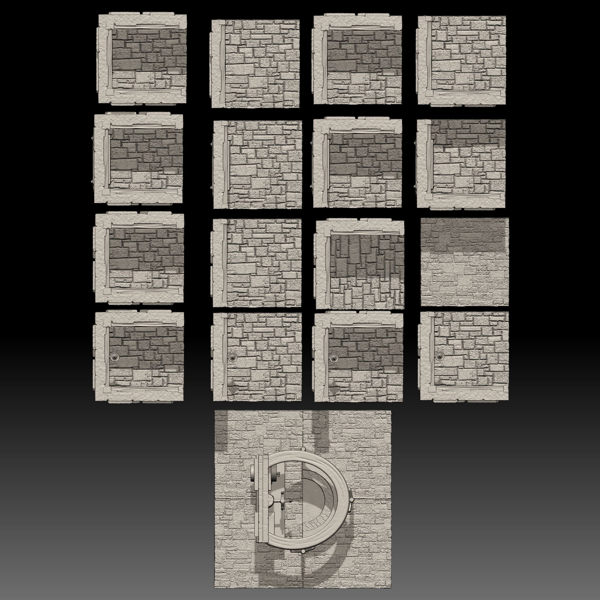 Full-collection-Top-view.jpg Télécharger fichier STL Taverne médiévale Pièces 1 • Plan pour impression 3D, GDestiny