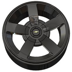 Chevy-Silverado-Front-SS.jpg STL file Revell Silverado SS Escalade Wheel 1/25・3D print object to download