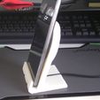IMAG0054.jpg desk stand wireless Samrtphone induction (note 1,2,3 etc ...) modifiable solidworks