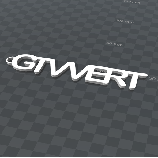 GTVVERT PERSONALIZABLE KEY CHAIN