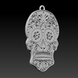 Skull-Keychain2.png Llavero de diseño con calavera impresa en su sitio