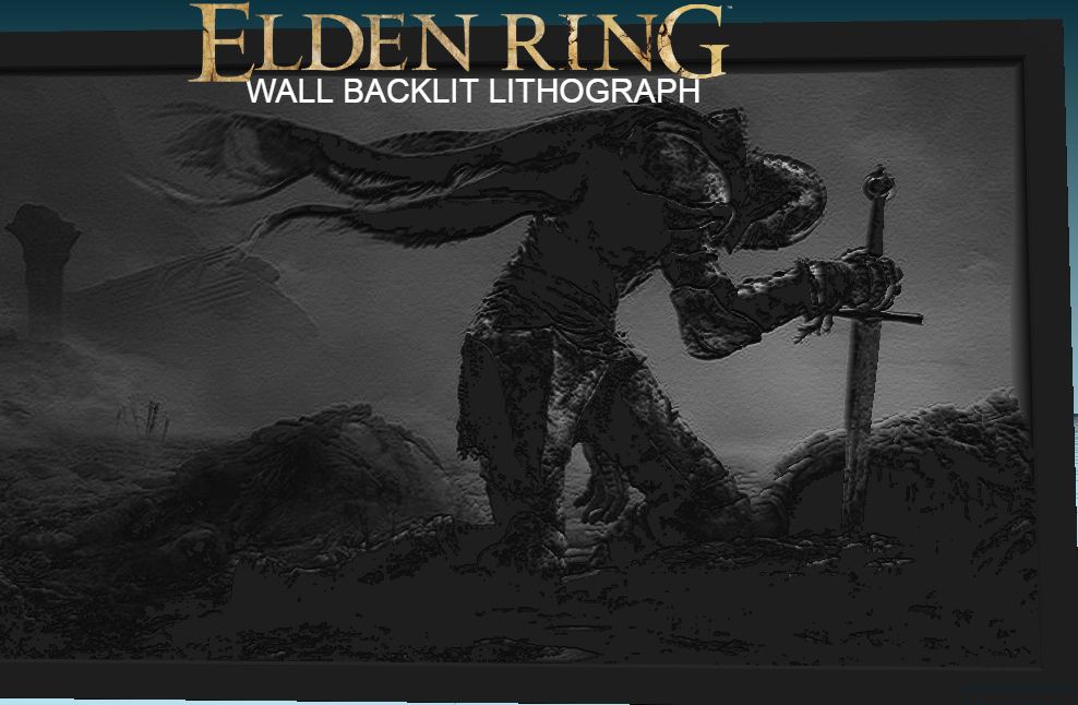 STL file BOSSposes - ELDEN RING - Backlit WALL LITHOGRAPH・3D printable design to download・Cults